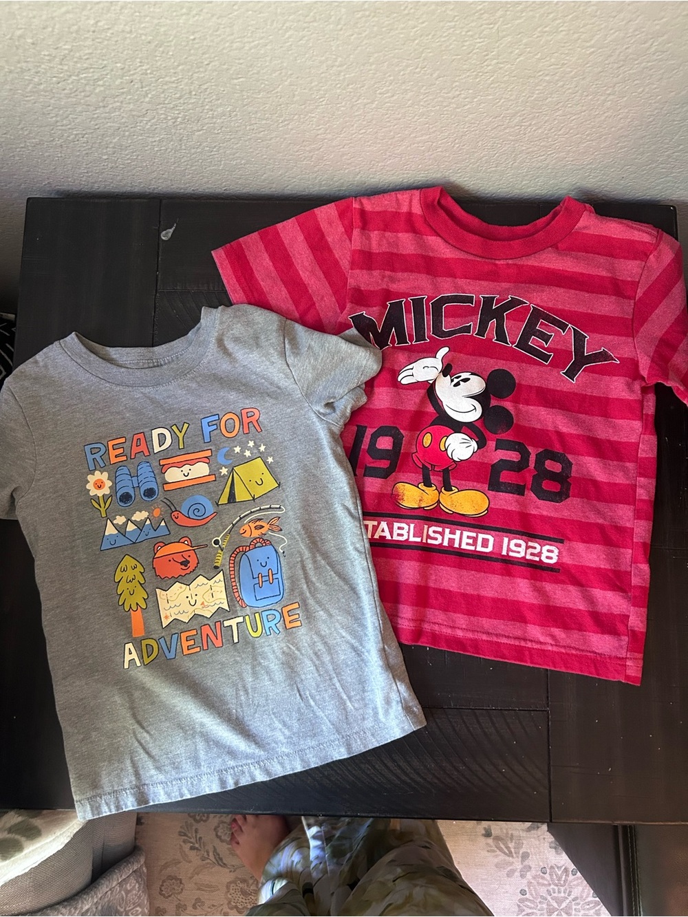 2 Shirt Bundle- 3T Kid T-Shirts Disney Mickey and Adventure